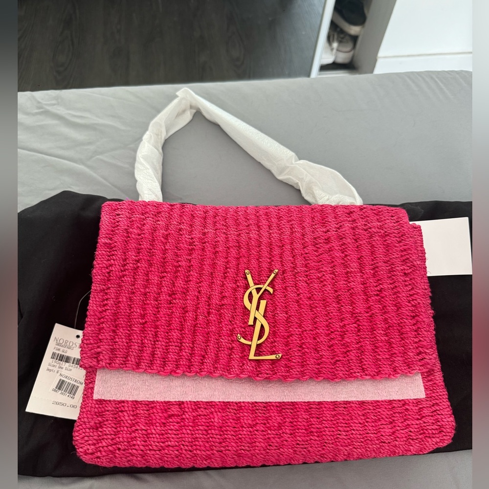 Saint Laurent raffia